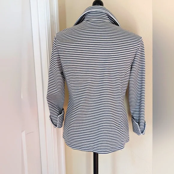 Erin London Blue Stripe Blazer - Picture 2 of 6